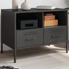 Image de vidaXL Meuble TV, Armoire de Télévision avec Pieds, Support Télé avec Rangement Salon Salle de Séjour Intérieur, Noir 843042