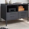 Image de vidaXL Meuble TV, Armoire de Télévision avec Pieds, Support Télé avec Rangement Salon Salle de Séjour, Anthracite 68x39x50,5 843046