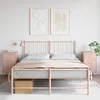 Image de vidaXL Tables de Chevet 2 pcs, Armoires de Lit avec Pieds, Tables de Nuit avec Tiroirs, Armoires de Nuit Chambre, Rose 843081