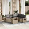 Image de vidaXL Salon de jardin avec coussins 7 pcs beige résine tressée 3267929