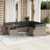 Image de Salon de jardin modulable GENERIQUE gris 10 pieces resine tressee 62 x 62 x 69 cm