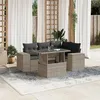 Image de Salon de jardin modulable GENERIQUE resine tressee 5 pieces gris 62 x 62 x 69 cm