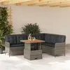 Image de vidaXL Salon de jardin 2 pcs avec coussins Gris Résine tressée, ensemble de canapés d'extérieur, salon de jardin, ensemble 3262080