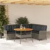 Image de vidaXL Salon de jardin 2 pcs avec coussins Gris Résine tressée, ensemble de canapés d'extérieur, salon de jardin, ensemble 3262092