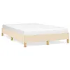 Image de vidaXL Cadre de lit crème 120x190 cm tissu