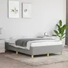 Image de vidaXL Cadre de lit sans matelas gris clair 120x190 cm tissu 3269638