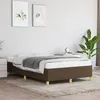 Image de vidaXL Cadre de lit sans matelas marron foncé 120x190 cm tissu 3269641