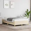 Image de vidaXL Bedframe zonder matras 120x190 cm stof cràmekleurig3269643