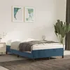 Image de vidaXL Bedframe zonder matras 120x190 cm fluweel donkerblauw3269655