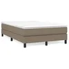 Image de vidaXL Boxspring met matras stof taupe 120x190 cm3269661