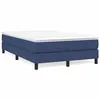 Image de vidaXL Boxspring met matras stof blauw 120x190 cm3269663