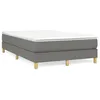 Image de vidaXL Boxspring met matras stof donkergrijs 120x190 cm3269665