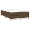 Image de vidaXL Boxspring met matras stof donkerbruin 120x190 cm3269667