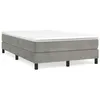 Image de vidaXL Sommier à Lattes de Lit avec Matelas, Lit Rembourré, Lit Double, Lit Adulte de Chambre à Coucher Intérieur, Moderne, 3269677