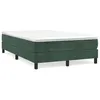 Image de vidaXL Boxspring met matras fluweel donkergroen 120x190 cm3269680