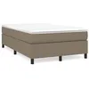 Image de vidaXL Boxspring met matras stof taupe 120x190 cm3269687