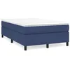 Image de vidaXL Boxspring met matras stof blauw 120x190 cm3269689