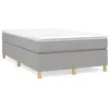 Image de vidaXL Boxspring met matras stof lichtgrijs 120x190 cm3269690