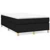 Image de vidaXL Boxspring met matras stof zwart 120x190 cm3269692