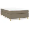 Image de vidaXL Boxspring met matras stof taupe 120x190 cm3269694