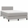 Image de vidaXL Boxspring met matras stof lichtgrijs 120x190 cm3269709
