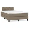 Image de vidaXL Boxspring met matras stof taupe 120x190 cm3269748
