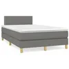 Image de vidaXL Boxspring met matras stof donkergrijs 120x190 cm3269766