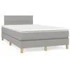 Image de vidaXL Sommier à Lattes de Lit avec Matelas, Lit Rembourré, Lit Double, Lit Adulte de Chambre à Coucher Intérieur, Moderne, 3269772