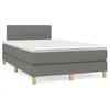 Image de vidaXL Boxspring met matras stof donkergrijs 120x190 cm3269773