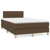 Image de vidaXL Boxspring met matras stof donkerbruin 120x190 cm3269775