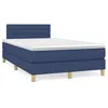 Image de vidaXL Boxspring met matras stof blauw 120x190 cm3269785