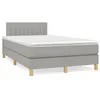 Image de vidaXL Boxspring met matras stof lichtgrijs 120x190 cm3269786