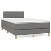 Image de vidaXL Boxspring met matras stof donkergrijs 120x190 cm3269787