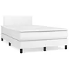 Image de vidaXL Boxspring met matras kunstleer wit 120x190 cm3269808