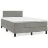 Image de vidaXL Sommier à Lattes de Lit avec Matelas, Lit Rembourré, Lit Double, Lit Adulte de Chambre à Coucher Intérieur, Moderne, 3269843