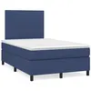 Image de vidaXL Boxspring met matras stof blauw 120x190 cm3269873