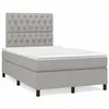 Image de vidaXL Sommier à Lattes de Lit avec Matelas, Lit Rembourré, Lit Double, Lit Adulte de Chambre à Coucher Intérieur, Moderne, 3269902