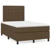 Image de vidaXL Boxspring met matras stof donkerbruin 120x190 cm3269912