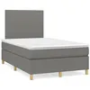 Image de vidaXL Boxspring met matras stof donkergrijs 120x190 cm3269917