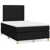 Image de vidaXL Boxspring met matras stof zwart 120x190 cm3269932