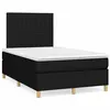 Image de vidaXL Boxspring met matras stof zwart 120x190 cm3269946
