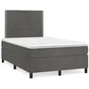Image de vidaXL Boxspring met matras fluweel donkergrijs 120x190 cm3269990