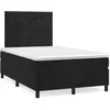 Image de vidaXL Boxspring met matras fluweel zwart 120x190 cm3269997