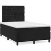 Image de vidaXL Boxspring met matras fluweel zwart 120x190 cm3270015