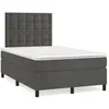 Image de vidaXL Boxspring met matras fluweel donkergrijs 120x190 cm3270020