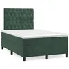 Image de vidaXL Boxspring met matras fluweel donkergroen 120x190 cm3270022