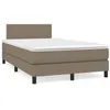 Image de vidaXL Boxspring met matras en LED stof taupe 120x190 cm3270029