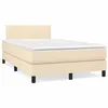 Image de vidaXL Sommier à Lattes de Lit avec Matelas et LED, Lit Rembourré, Lit Double, Lit Adulte de Chambre à Coucher Intérieur, 3270030
