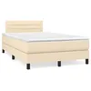 Image de vidaXL Sommier à Lattes de Lit avec Matelas et LED, Lit Rembourré, Lit Double, Lit Adulte de Chambre à Coucher Intérieur, 3270051