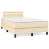 Image de vidaXL Sommier à Lattes de Lit avec Matelas et LED, Lit Rembourré, Lit Double, Lit Adulte de Chambre à Coucher Intérieur, 3270072